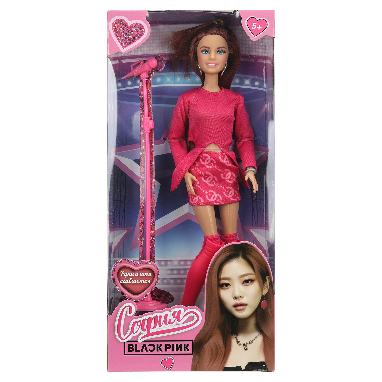 Кукла модельная Карапуз София Black Pink высота 29 см 395135 - фото 1
