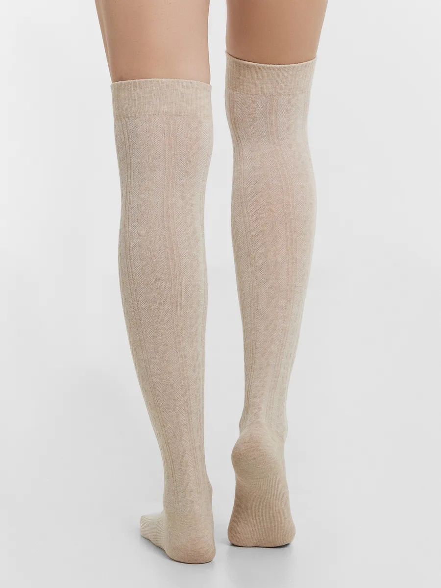 Гольфы Mark Formelle (Марк Формэль) 255K-488/бежевый меланж - фото 6