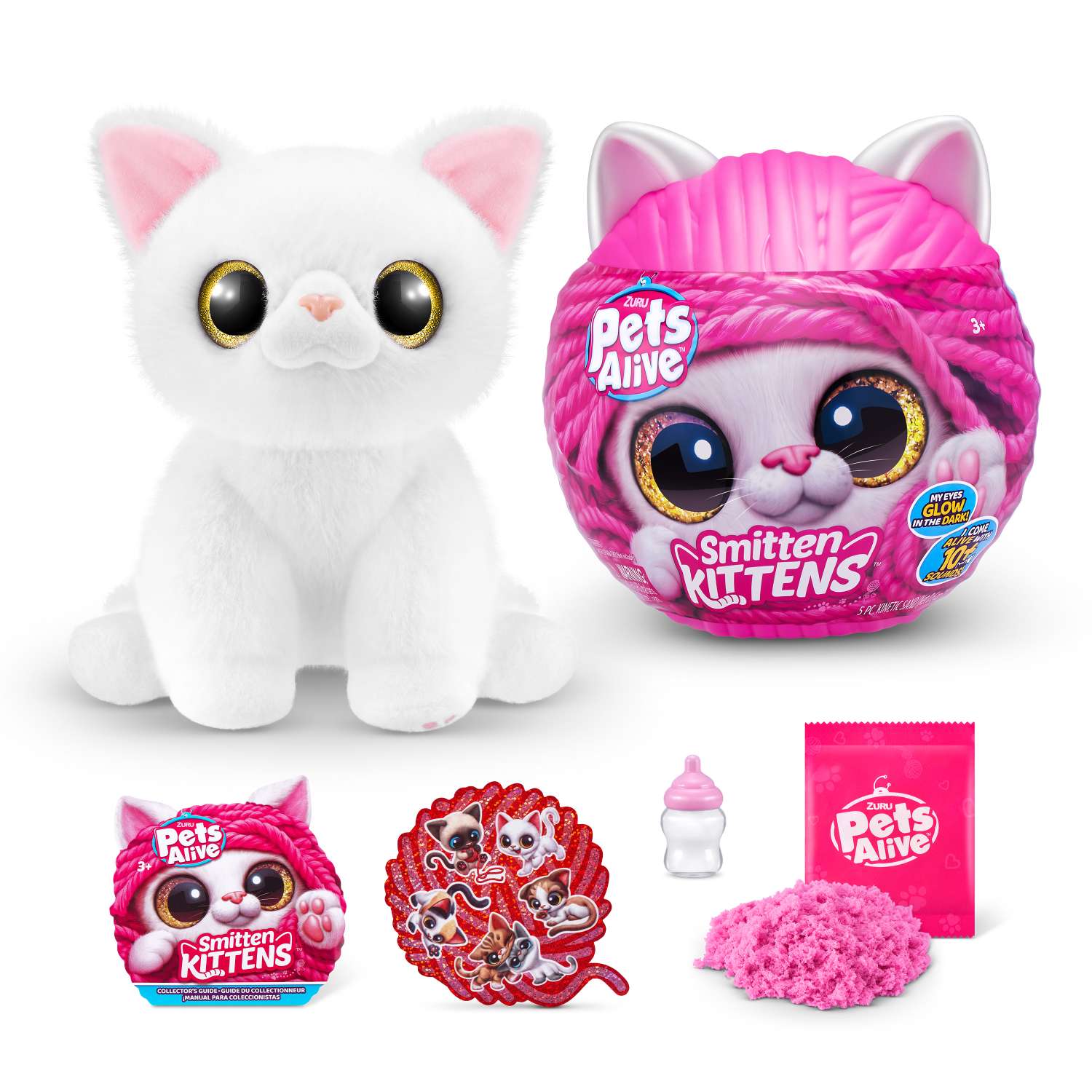 Игрушка мягкая Zuru Pets Alive котик Smitten Kittens - фото 17