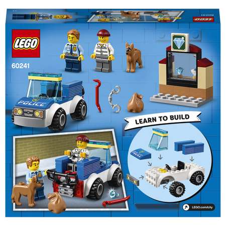 Конструктор LEGO City Police Отряд с собакой блочный