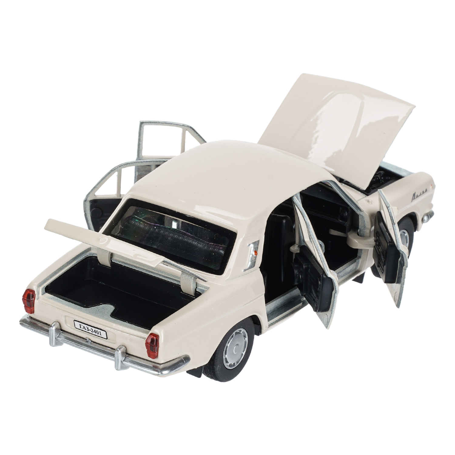 Автомобиль Технопарк ГАЗ Волга Бежевая 1:32 410486 - фото 4