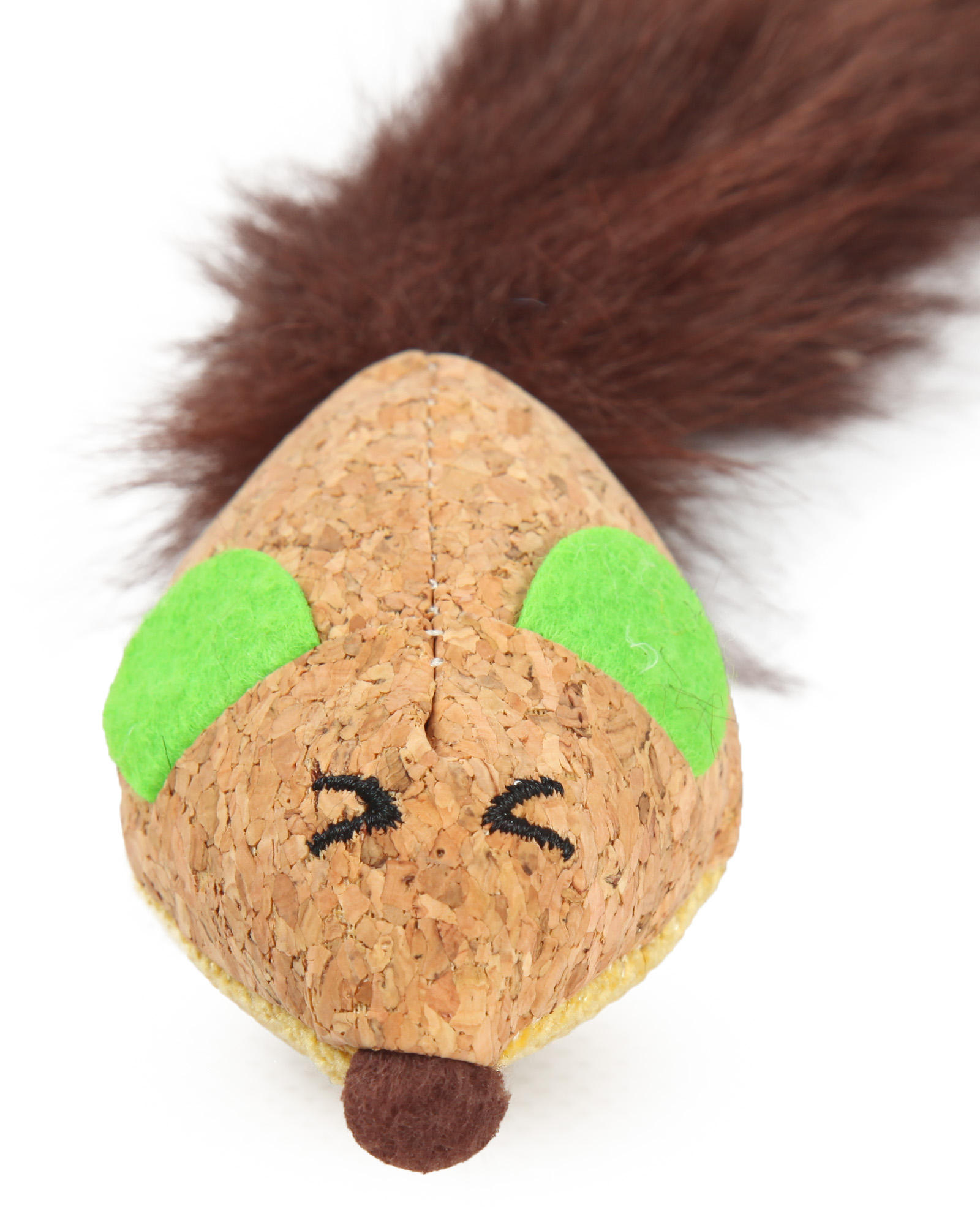 Игрушка для кошек Barbaks Мышка-пушехвост с кошачьей мятой 26*5см - фото 2