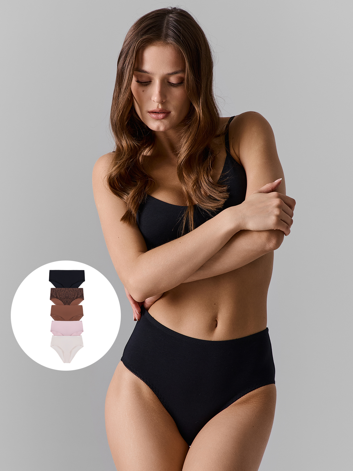 Трусы 5 шт Mark Formelle (Марк Формэль) 412075-5/коричневый1 - фото 1