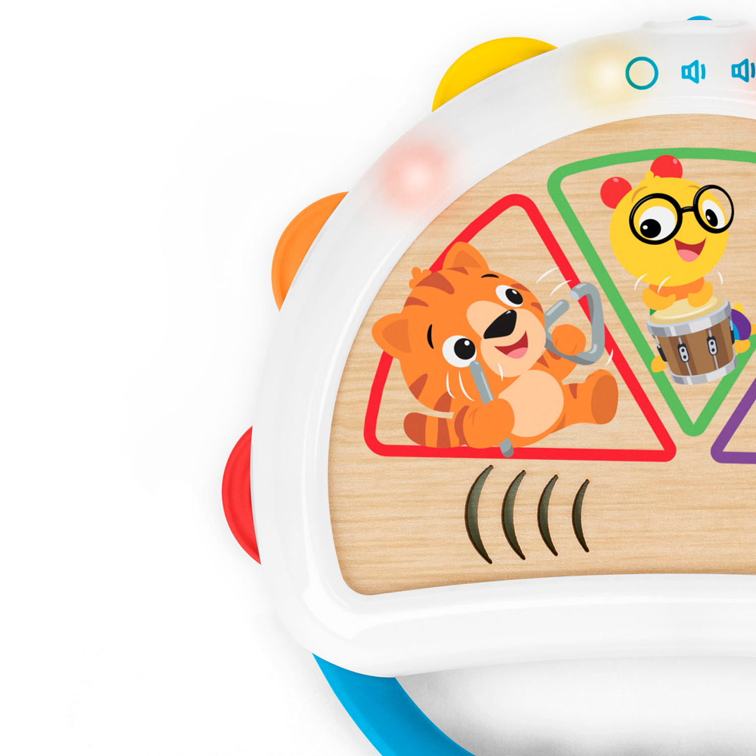 Игрушка музыкальная Hape Бубен Волшебное прикосновение 800916_HP - фото 8