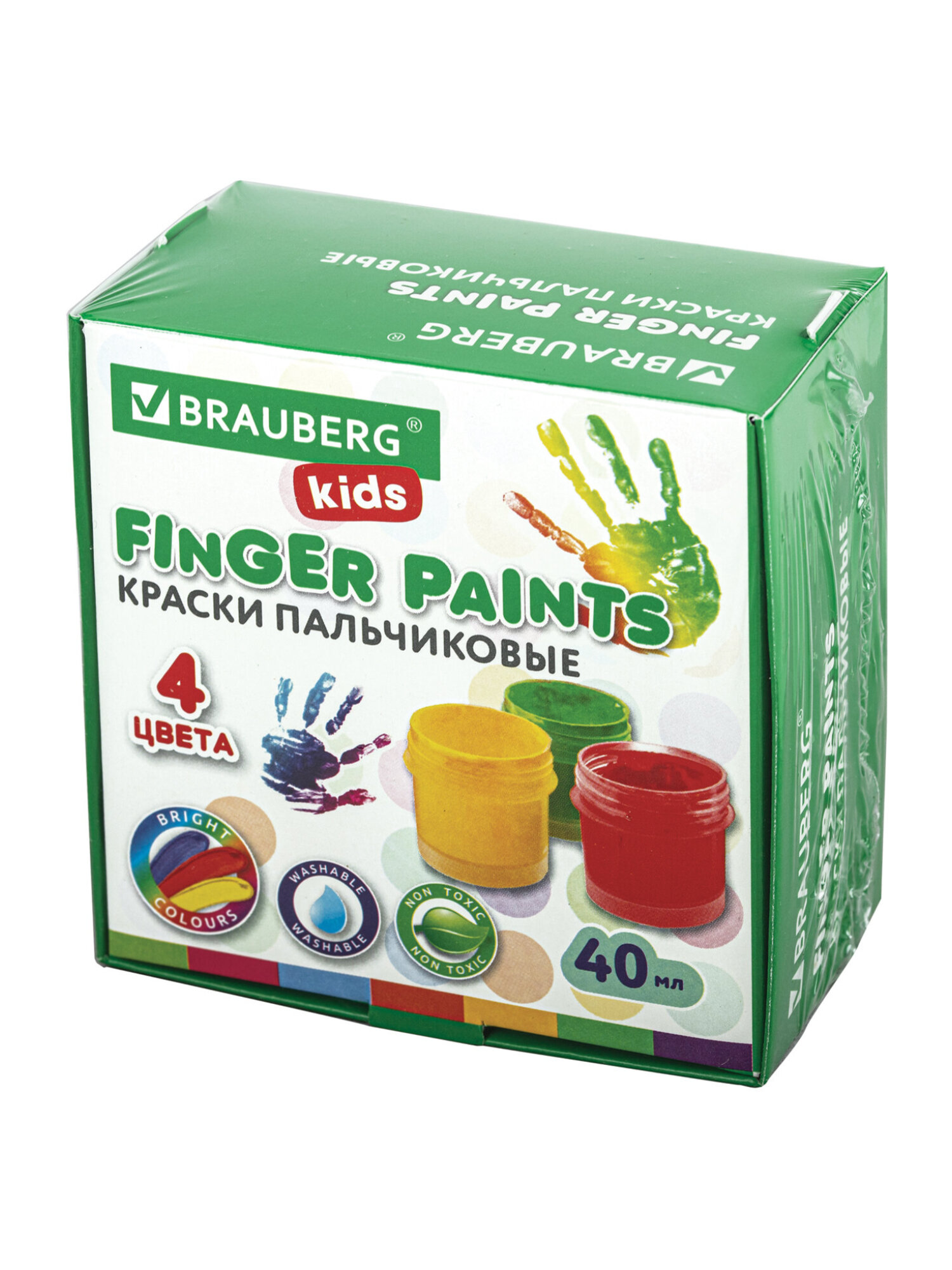 Краски пальчиковые Brauberg 4 цв. - фото 15