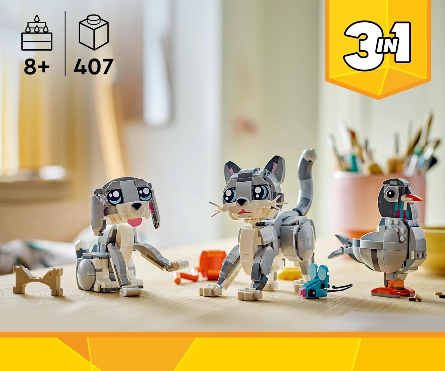 Конструктор LEGO Creator Игривый котенок 407 дет. - фото 4