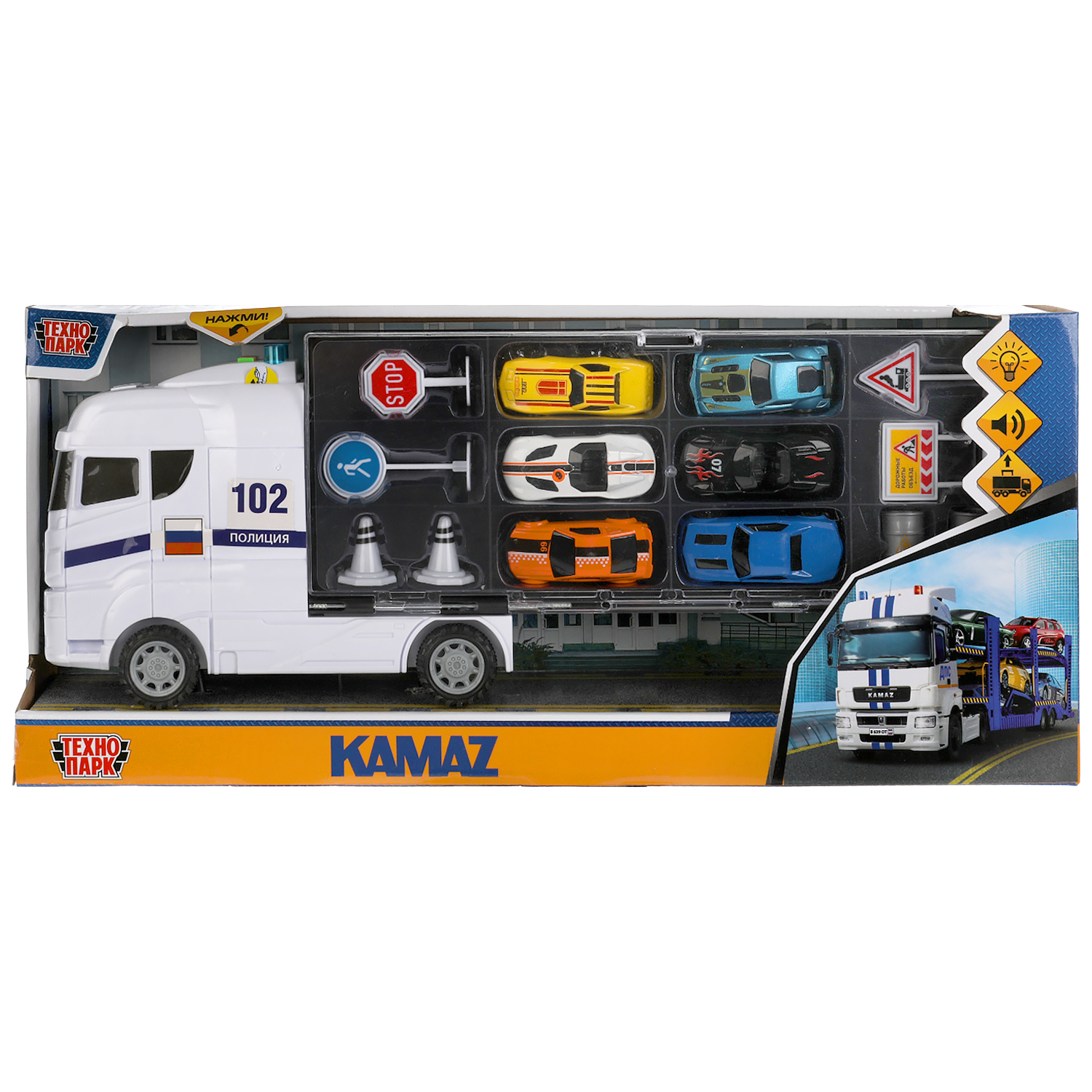 Полицейская машина Технопарк 315773 - фото 2