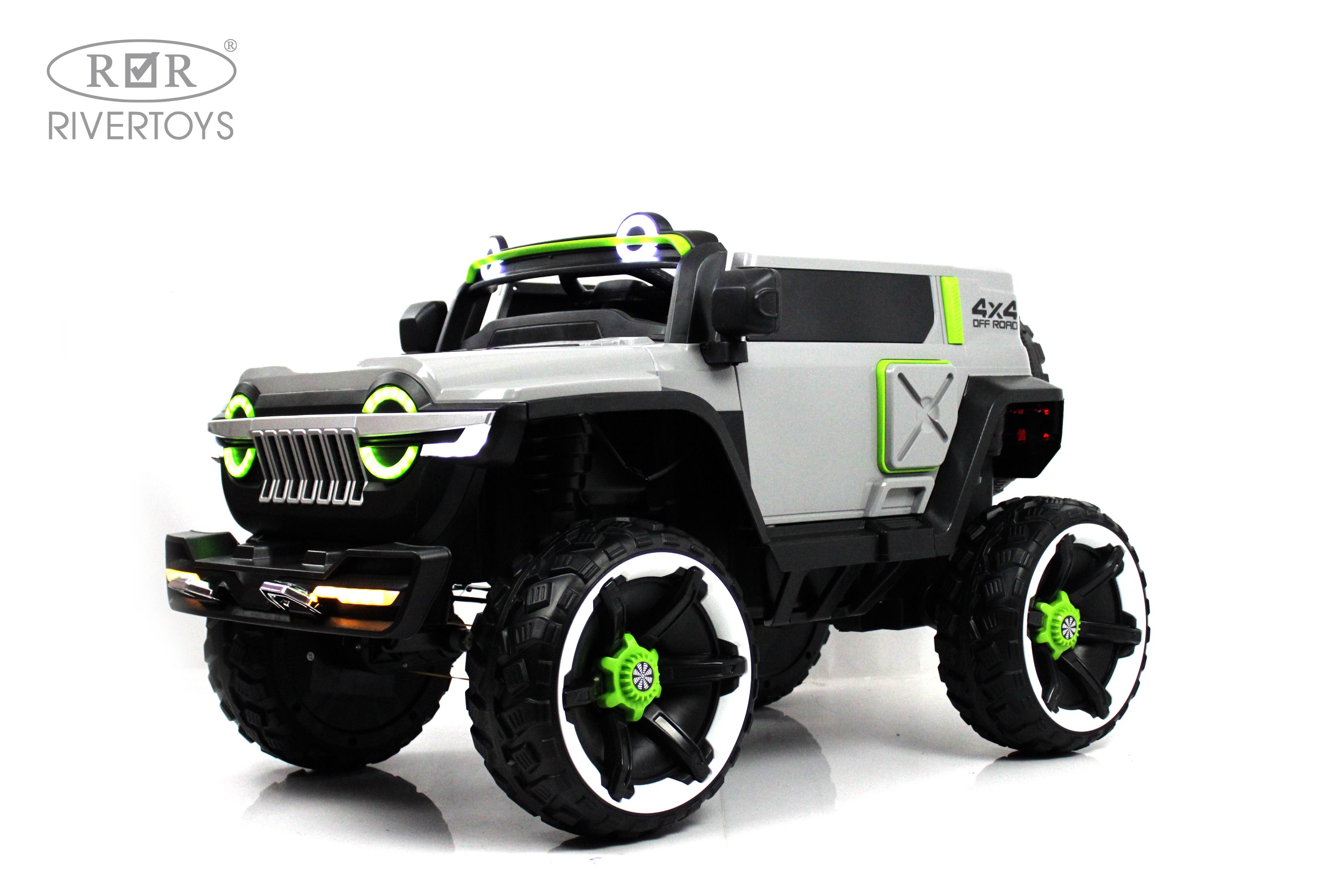 Электромобиль RIVERTOYS М222БХ-GRAY С пультом ДУ - фото 16