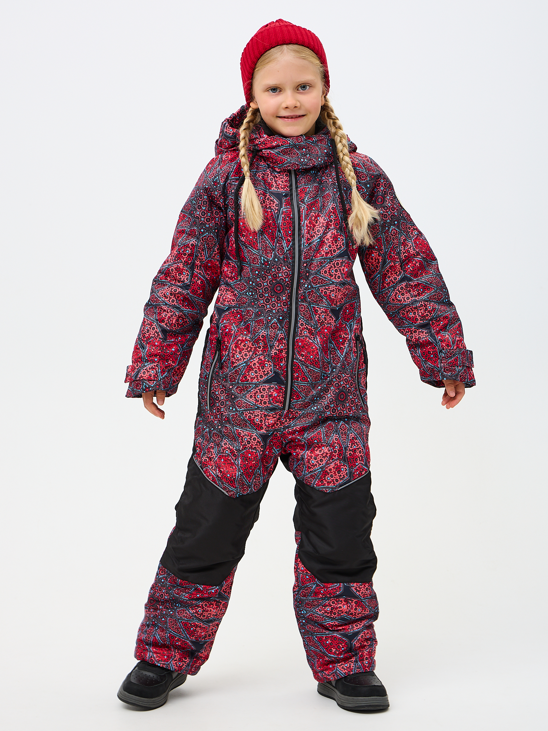 Комбинезон Kvartet 854 т.серый-красный - фото 1