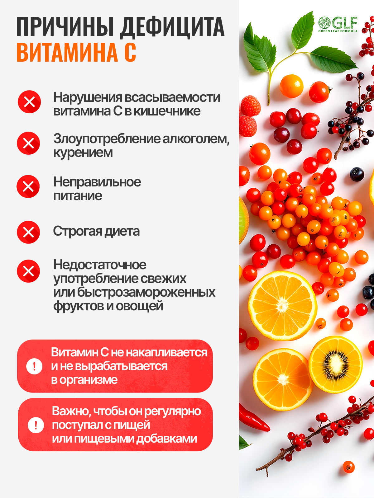 Витамин С Green Leaf Formula аскорбат кальция для иммунитета - фото 3