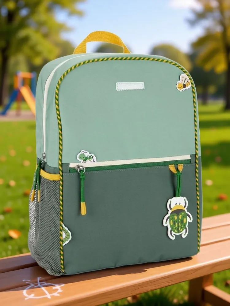 Рюкзак Skip Hop однотонный зеленый Насекомые - фото 1