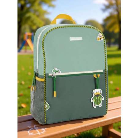 Рюкзак Skip Hop однотонный зеленый Насекомые