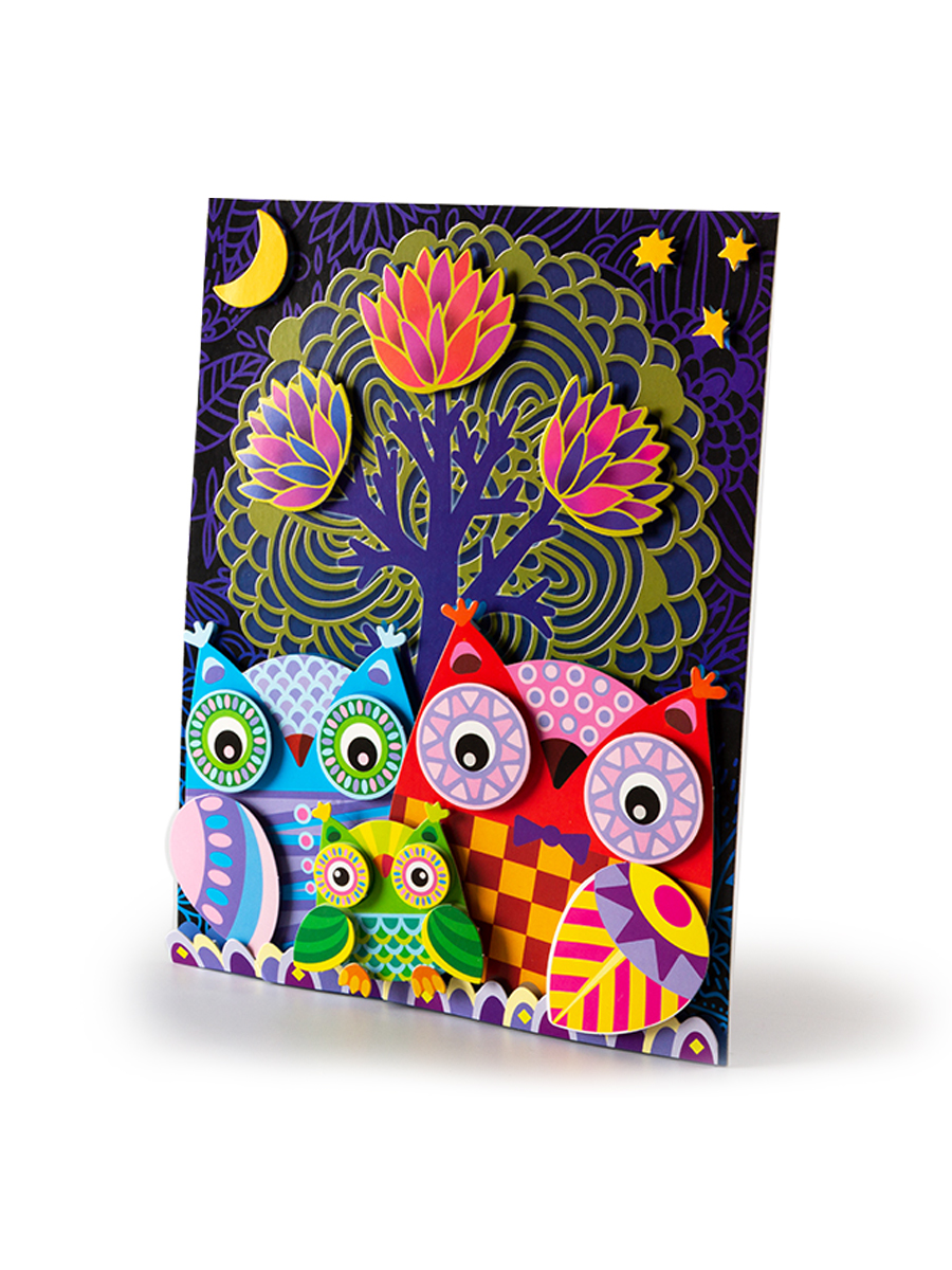 Аппликация Дрофа-Медиа Совы в лесу - фото 5