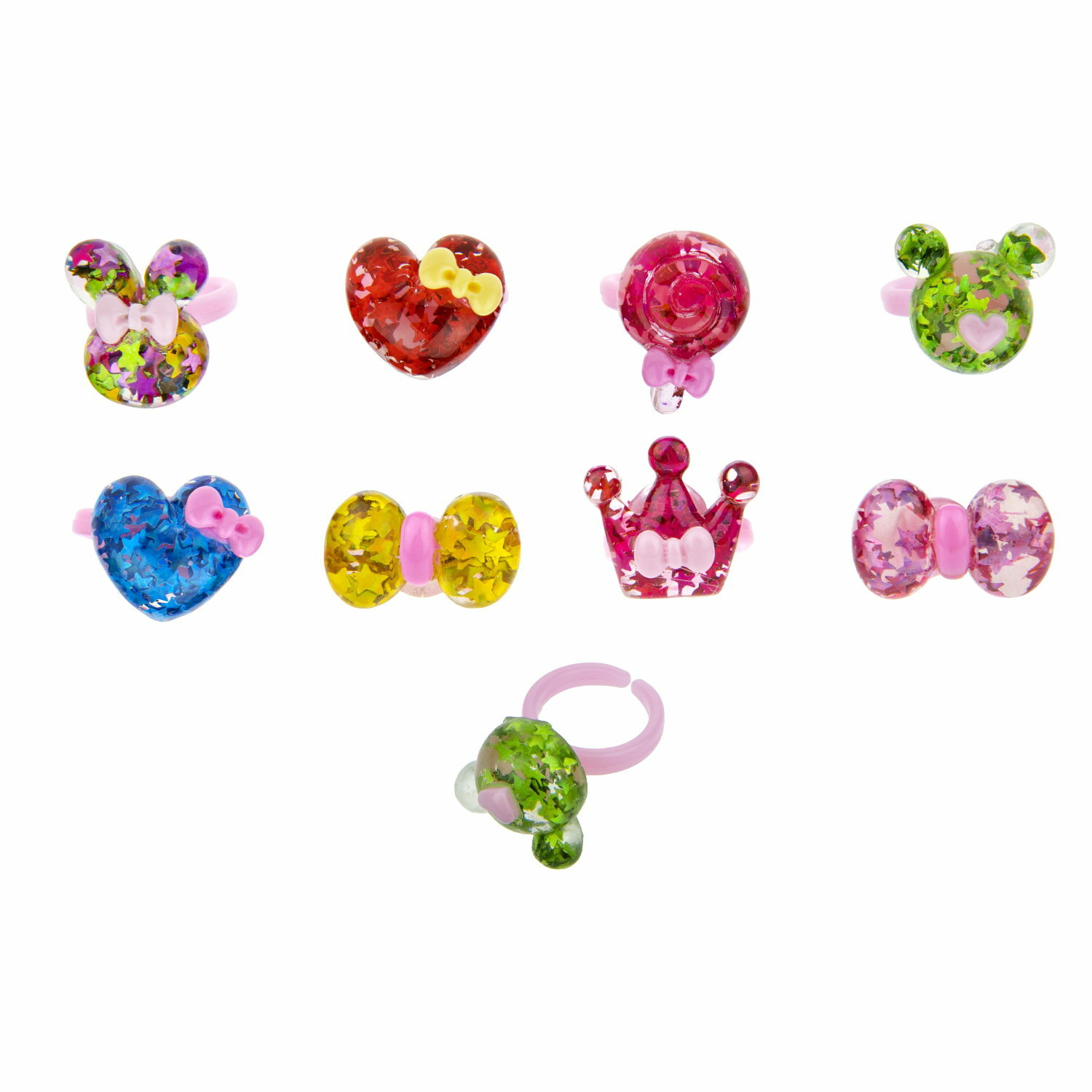 Набор бижутерии 1TOY Sweet heart Bijou 8 колец леденцы Т21034-1 - фото 2