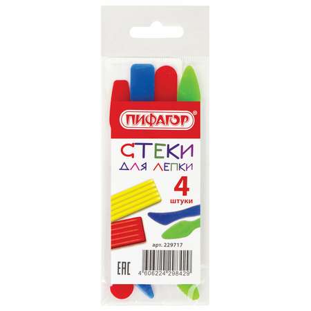 Стек для лепки Пифагор 4 шт.