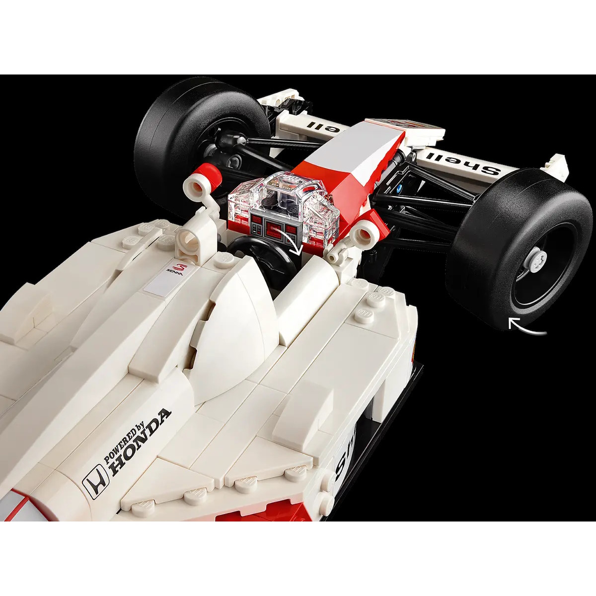 Конструктор LEGO Icons McLaren MP4/4 и Айртон Сенна блочный - фото 11