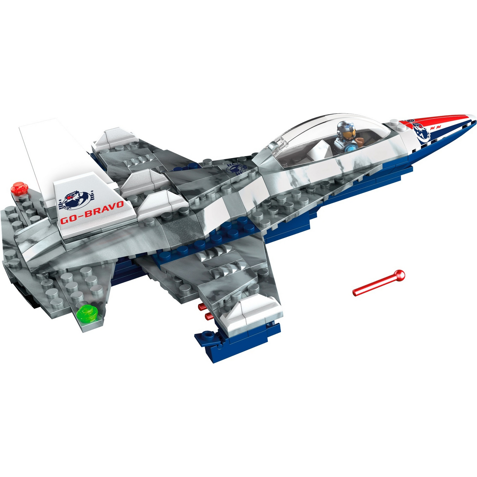 Конструктор Mega Construx Военный самолет блочный - фото 3