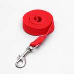 Поводок Пижон 120 х 2 см. полиэстер красный