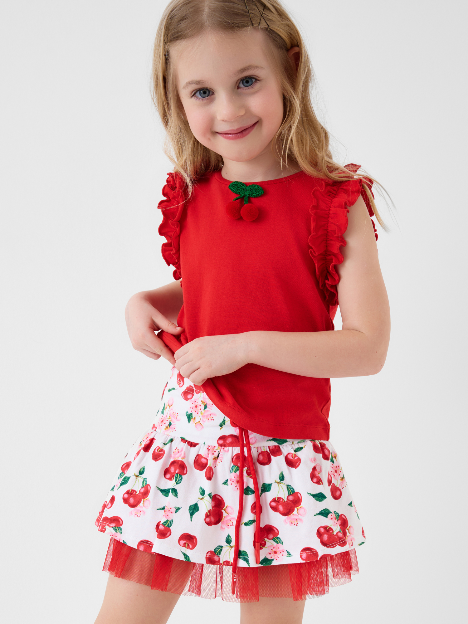 Футболка и юбка-шорты PlayToday 12622373 - фото 6