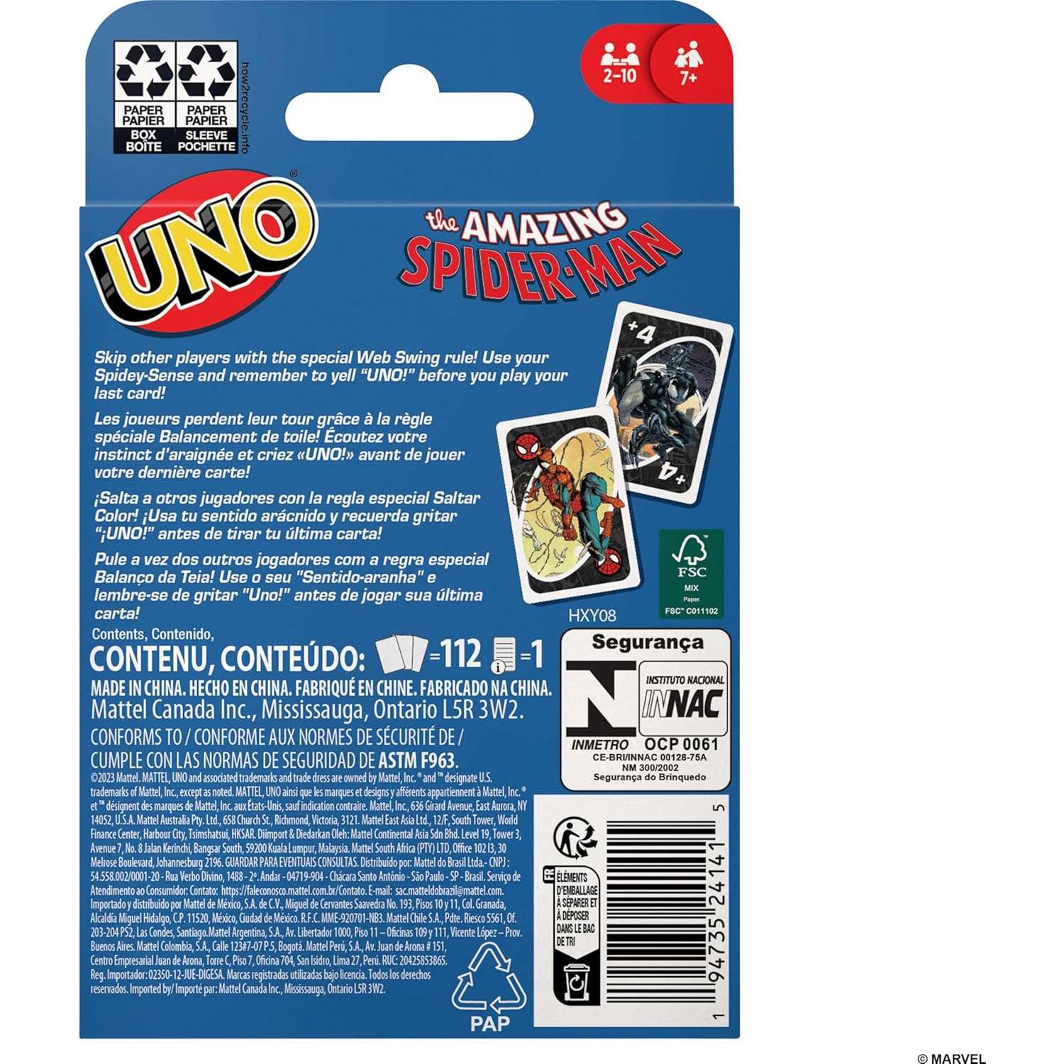 Настольная игра UNO Человек-паук - фото 6
