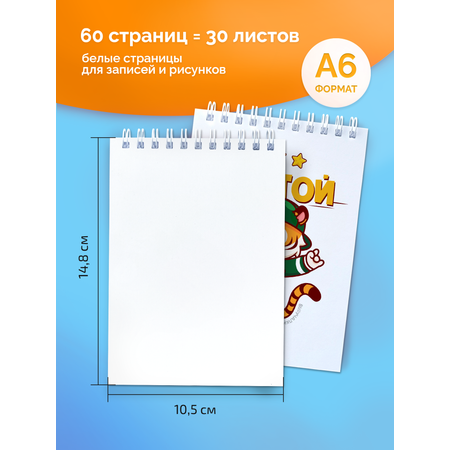 Блокнот Выручалкин набор Тигренок 30 лист.