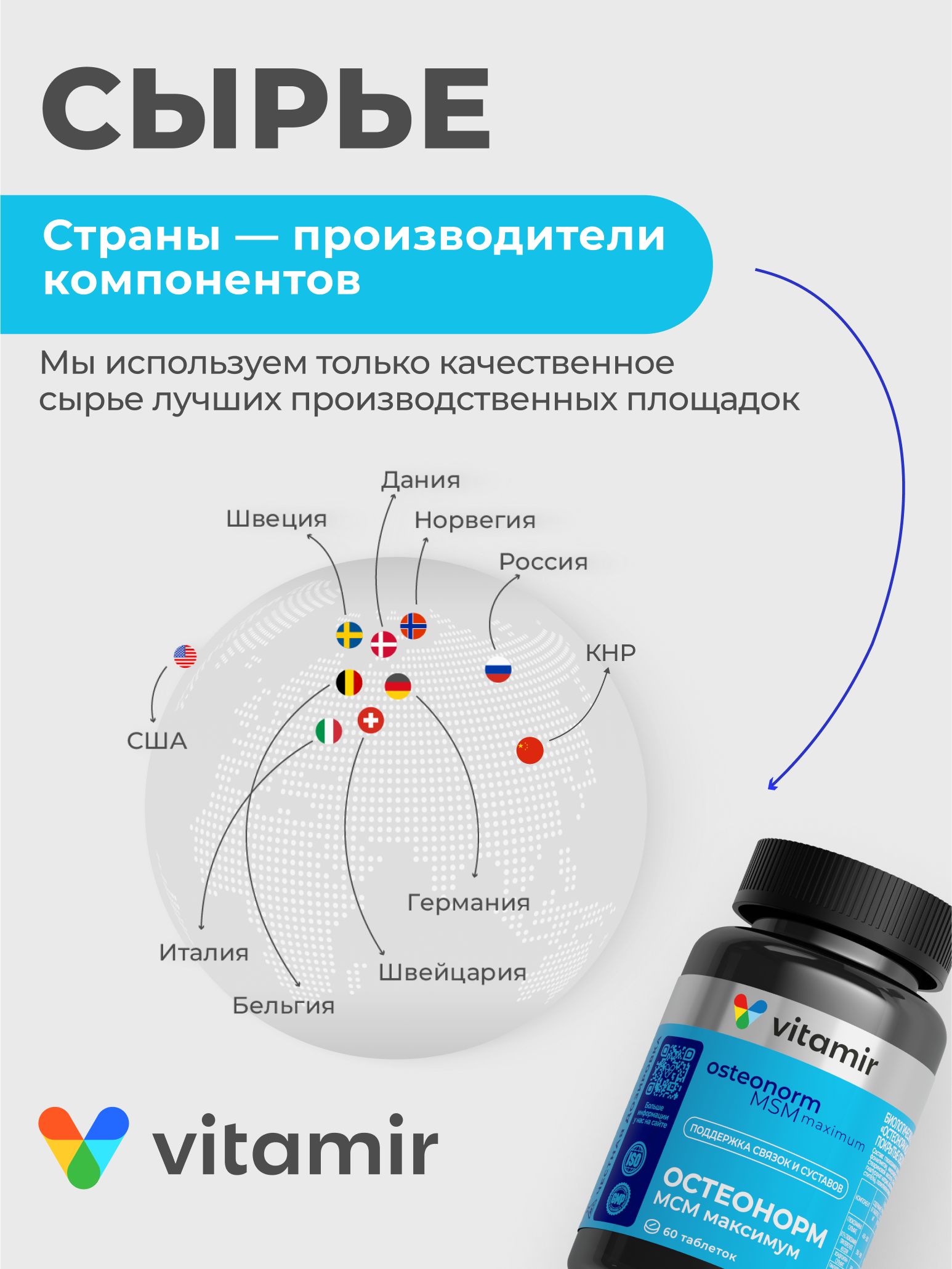 БАД для костей и суставов VITAMIR Остеонорм - фото 8