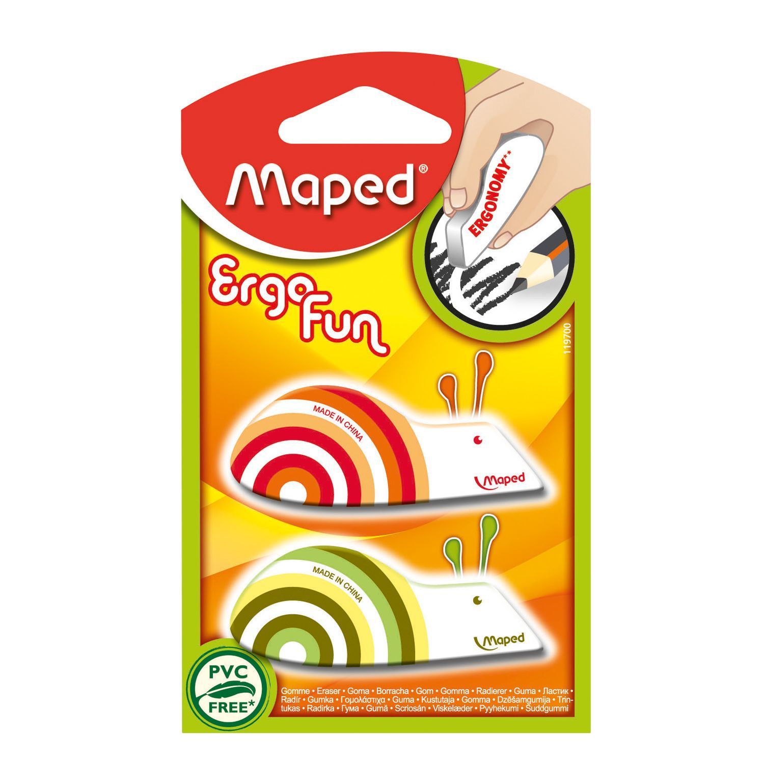 Ластик MAPED 2 шт. в ассортименте - фото 3