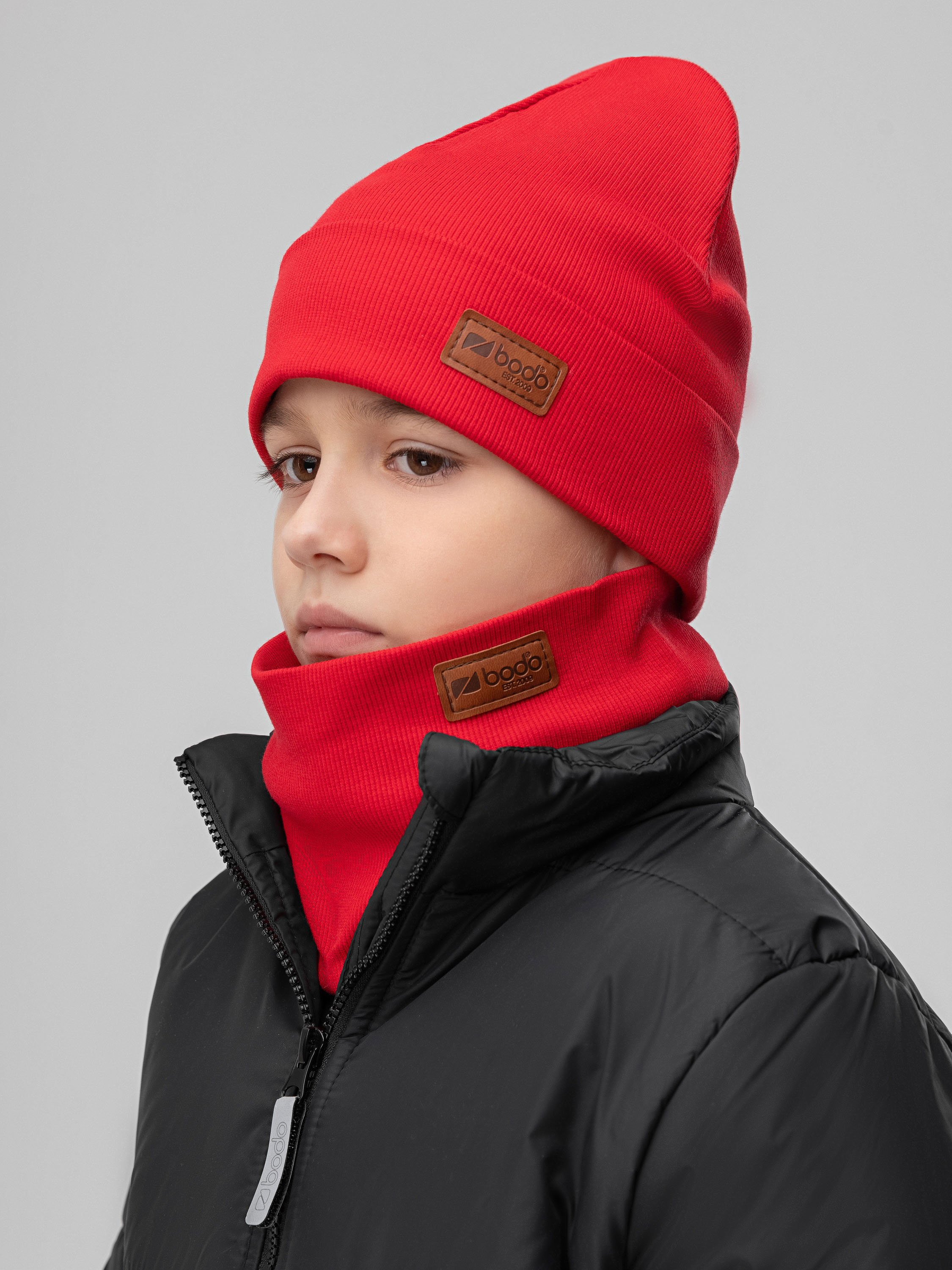 Шапка и снуд Bodo 13-201MU_красный - фото 2
