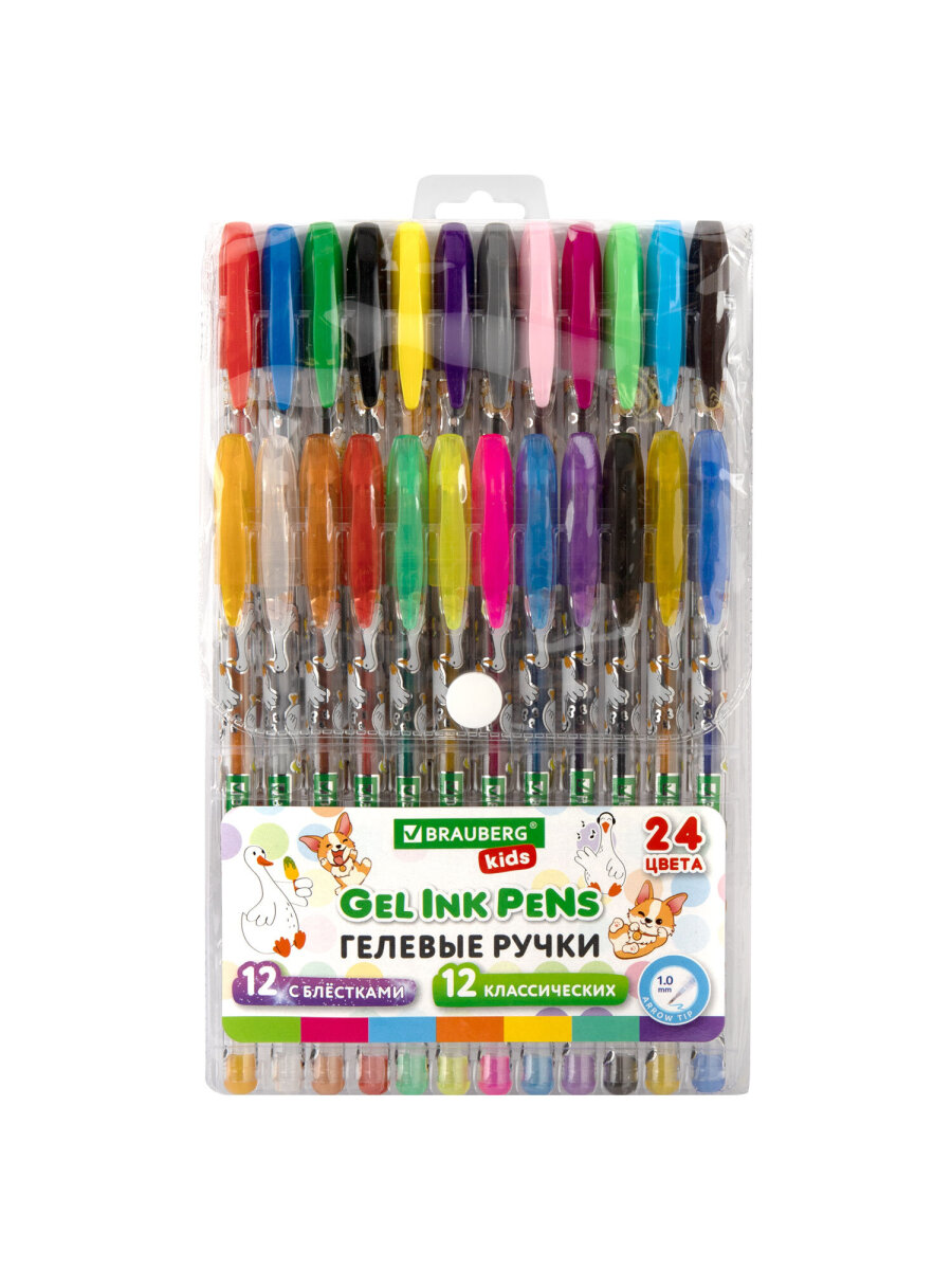 Ручка гелевая Brauberg 24 шт. - фото 2