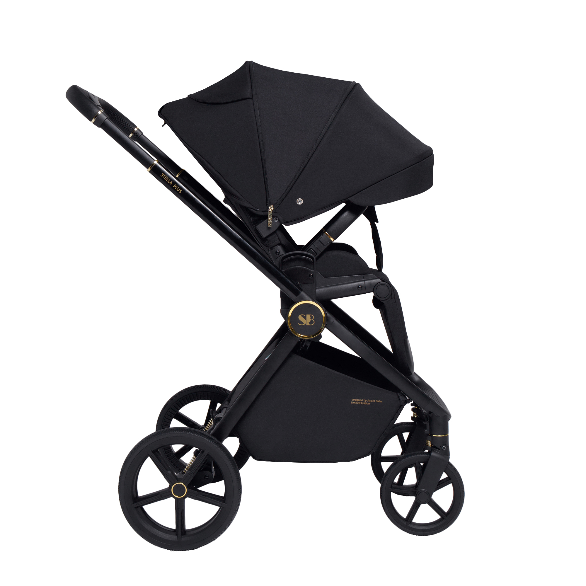 Коляска прогулочная Sweet Baby Stella Plus Black - фото 3
