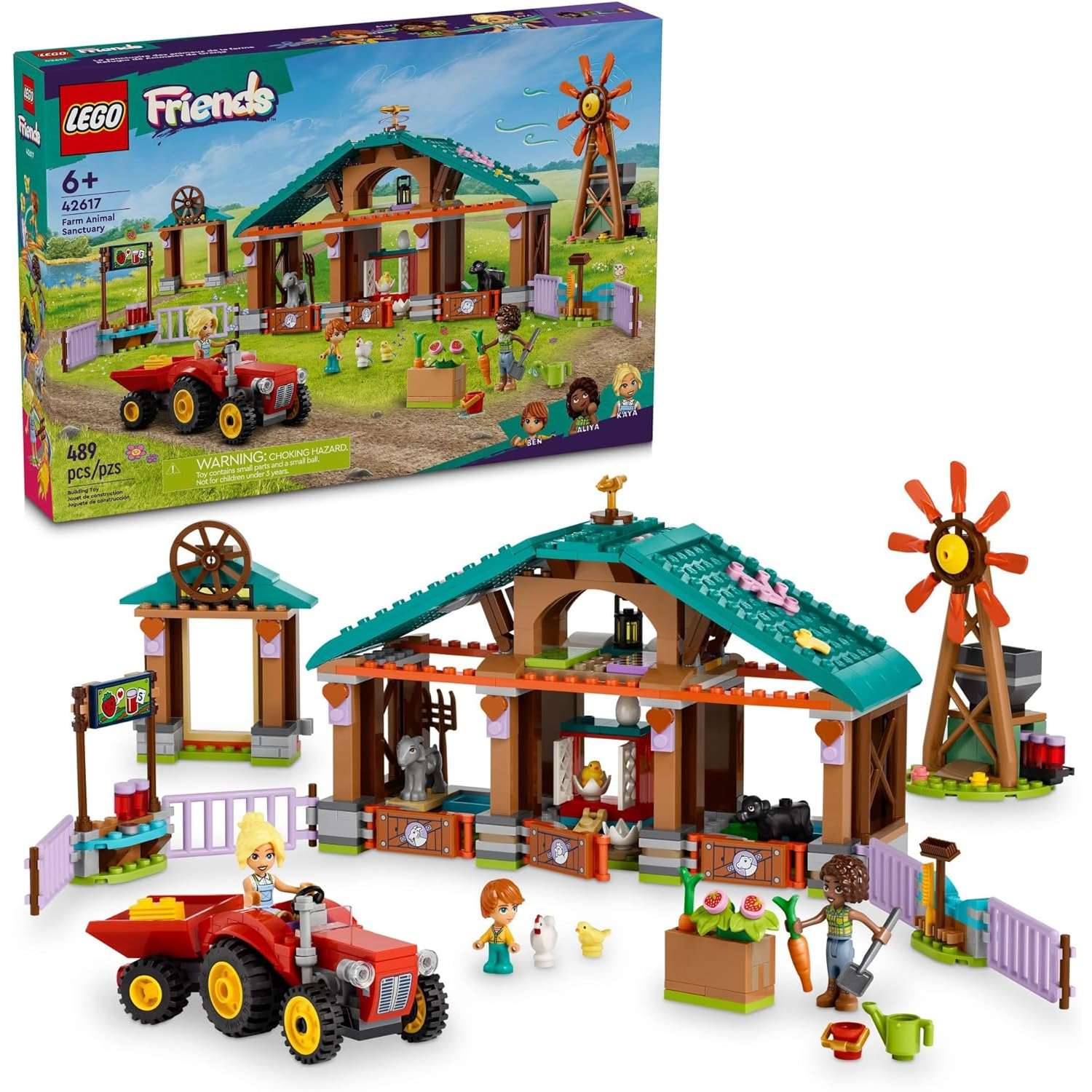 Конструктор LEGO Friends Приют для сельскохоз животных блочный - фото 1