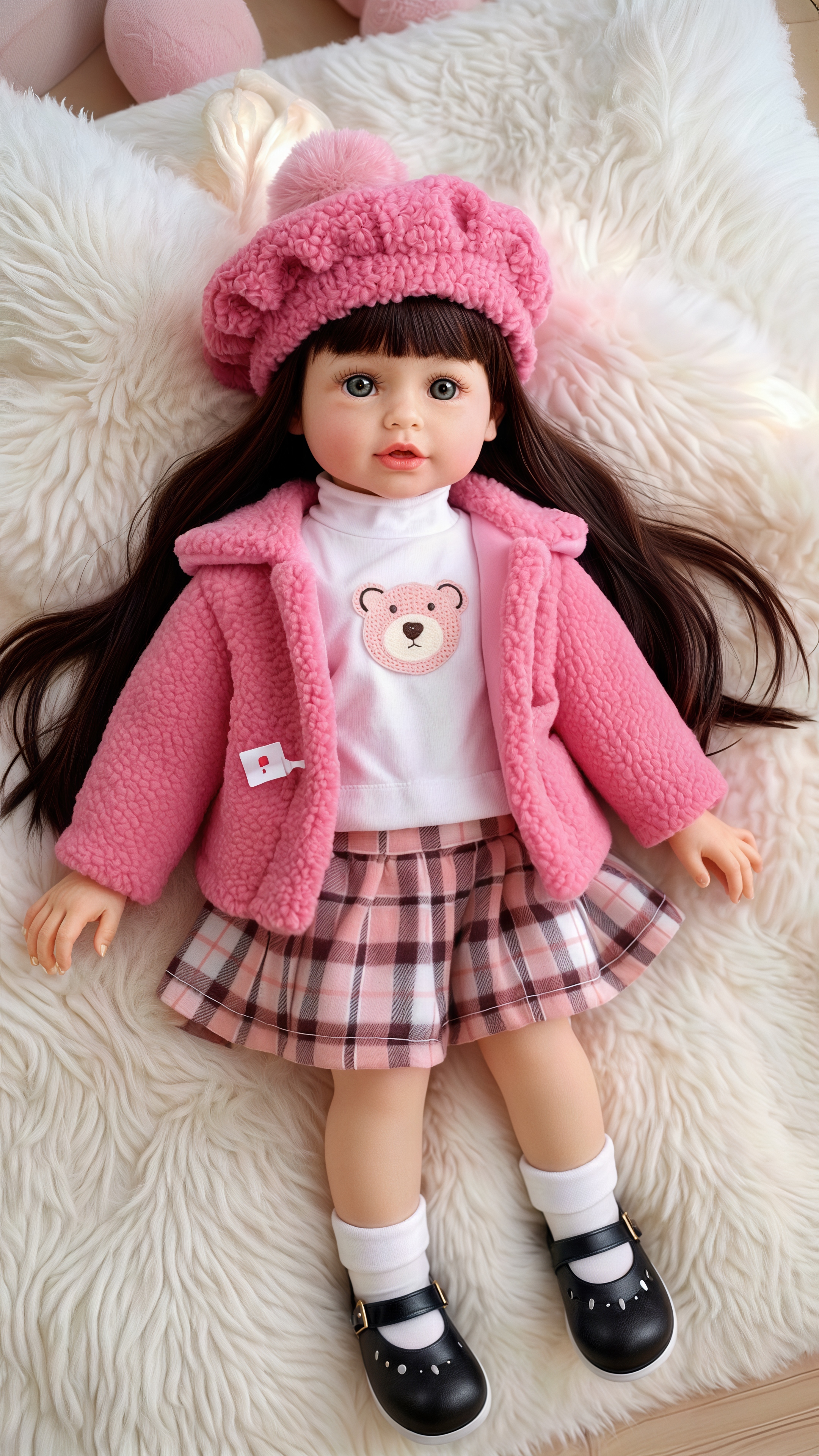 Кукла классическая QA BABY Реборн интерактивная говорящая высота 55 см KD22915А - фото 11