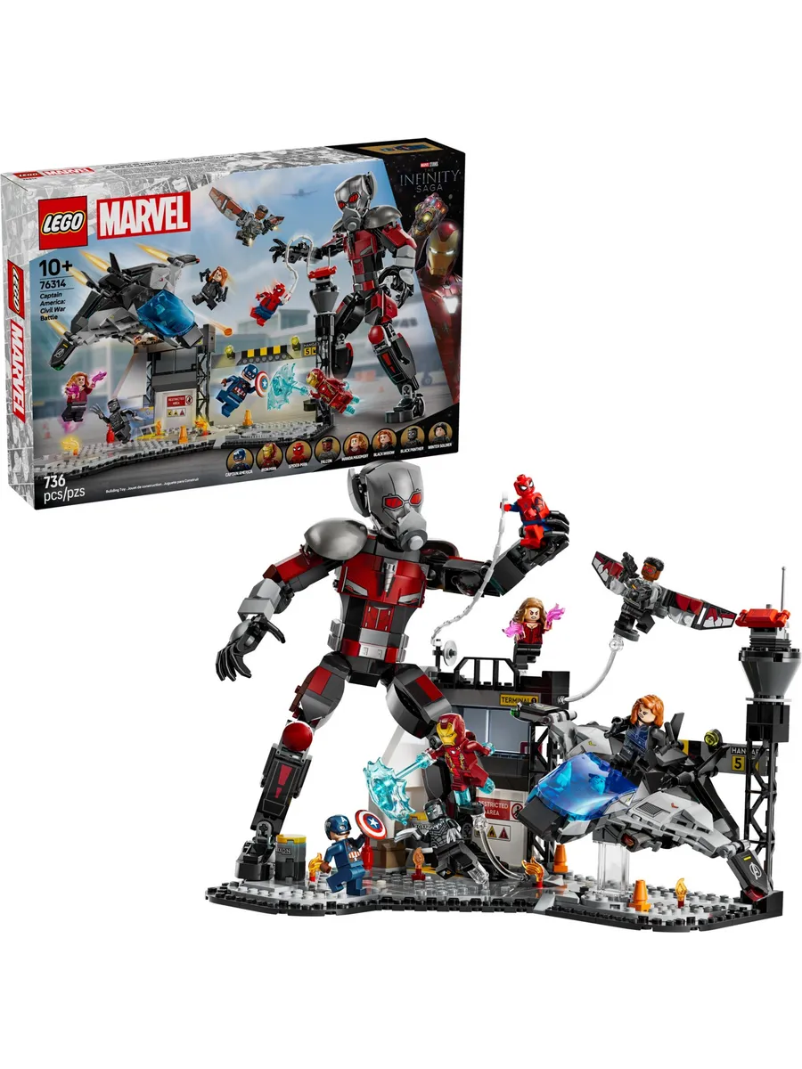 Конструктор LEGO Marvel Super Heroes Капитан Америка:Противостояние 736 дет. - фото 3