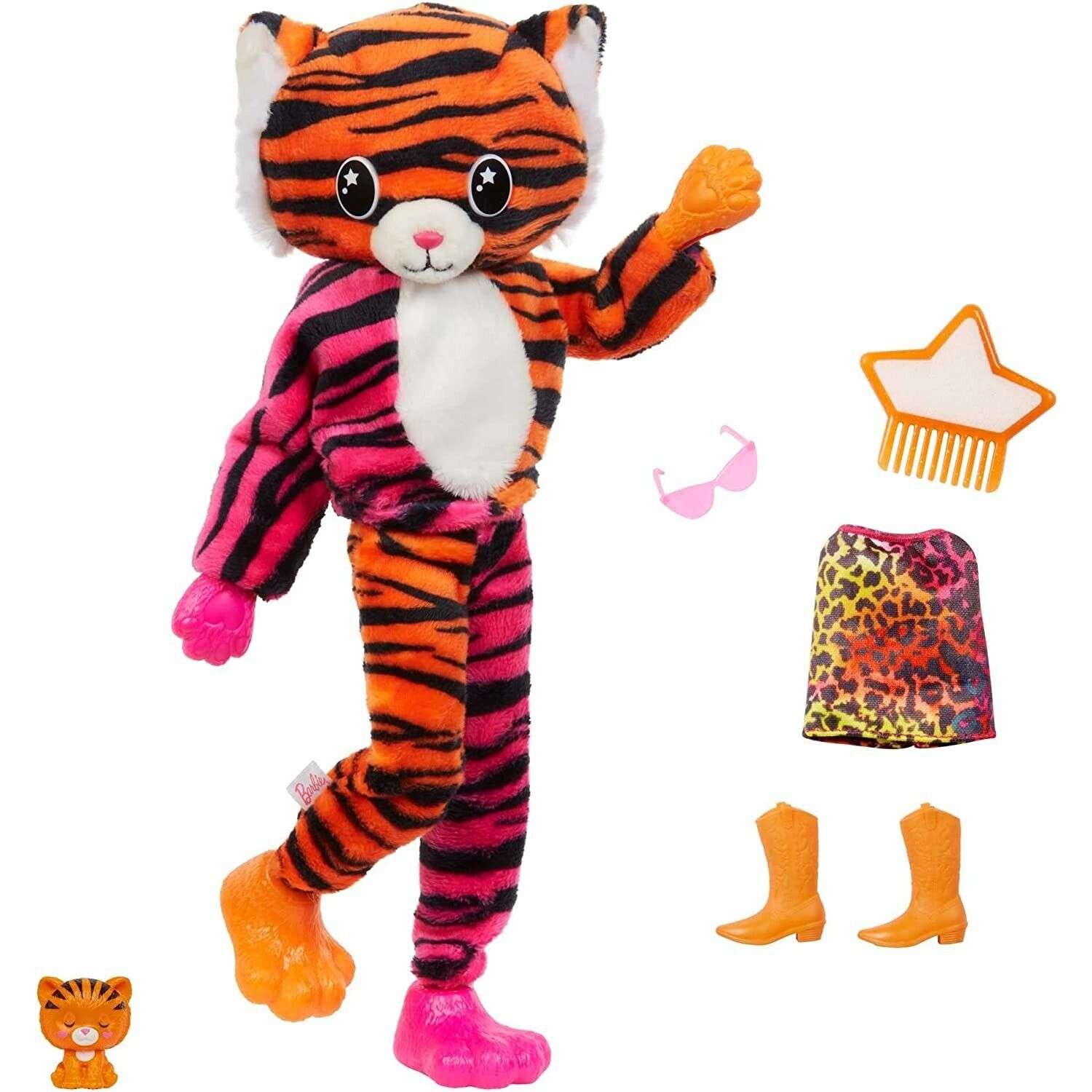 Кукла модельная Barbie Cutie Reveal Тигр HKP99 - фото 3