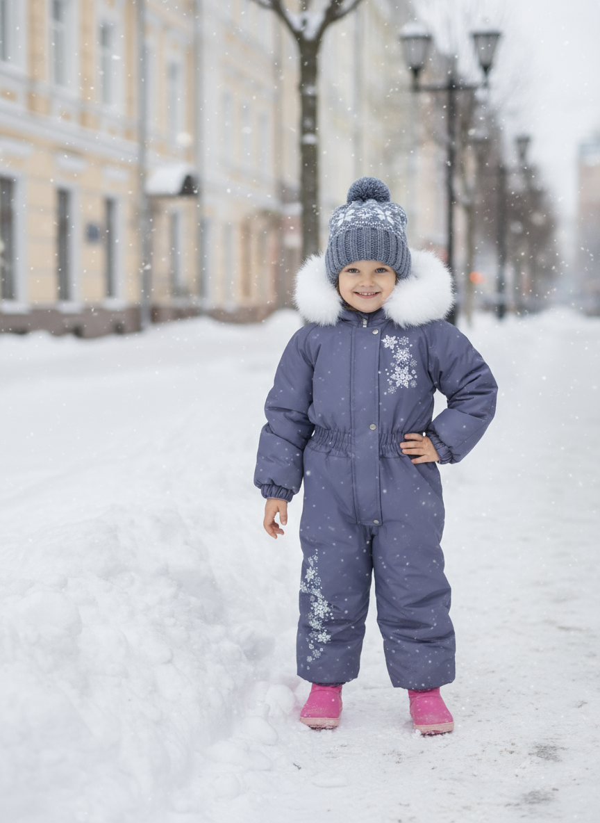 Комбинезон Arctic kids 30-019/1 фиолетовый - фото 2