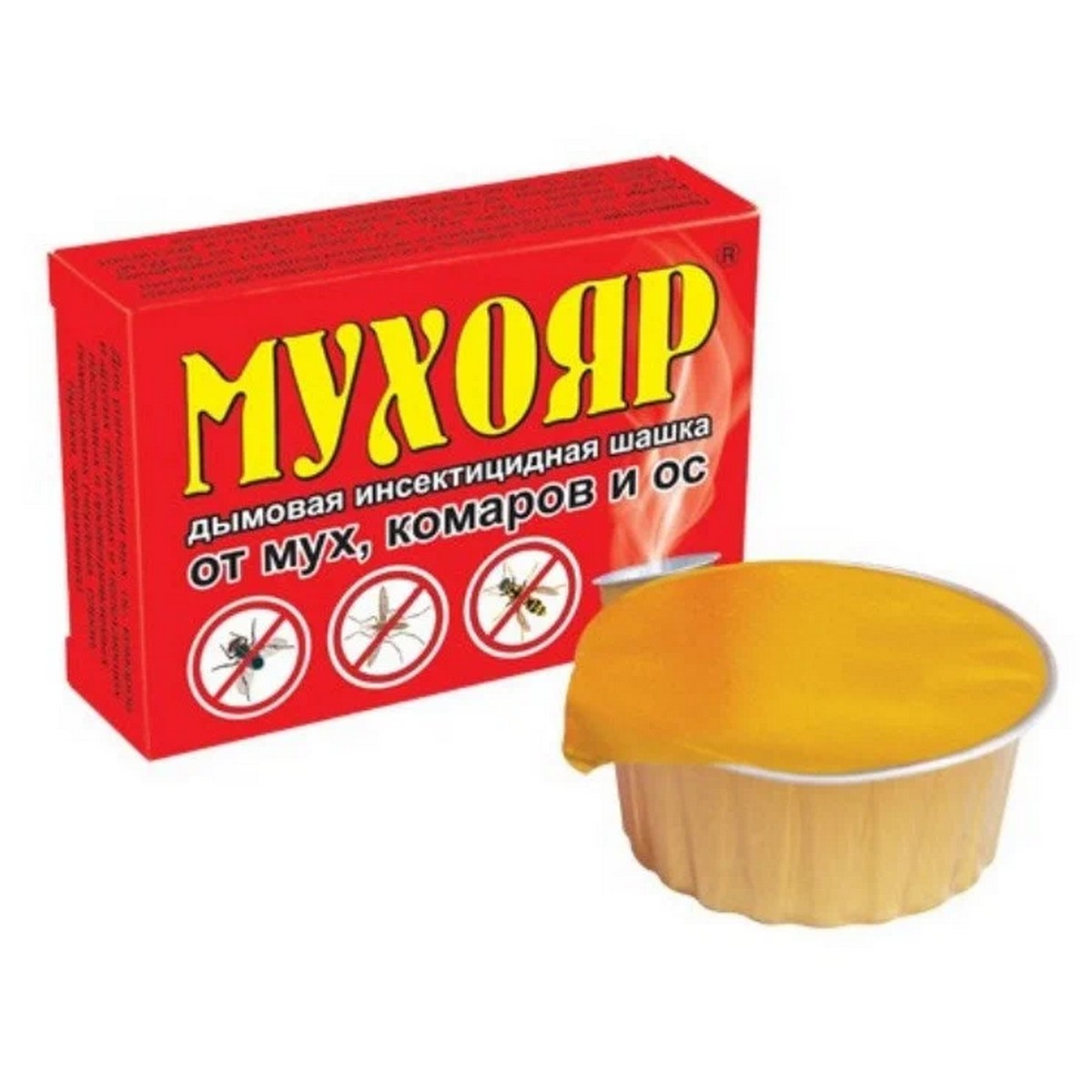 Дымовая шашка Ваше Хозяйство Мухояр от мух комаров и ос 50 гр - фото 2