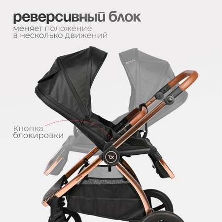 Коляска 2в1 Tomix Walker lux черный