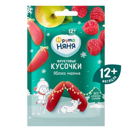 Фруктовые кусочки ФрутоНяня из яблок и малины с 12 мес 15 г