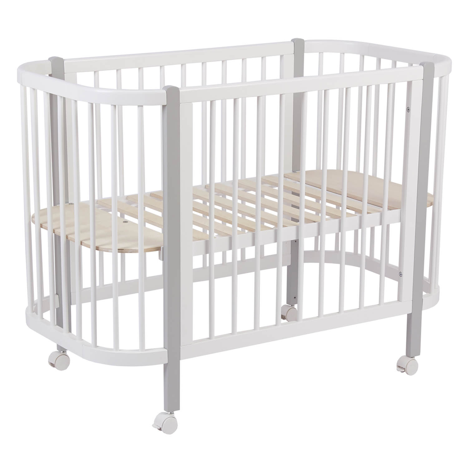 Кровать детская Polini kids Simple 350 Белый-Серый - фото 2