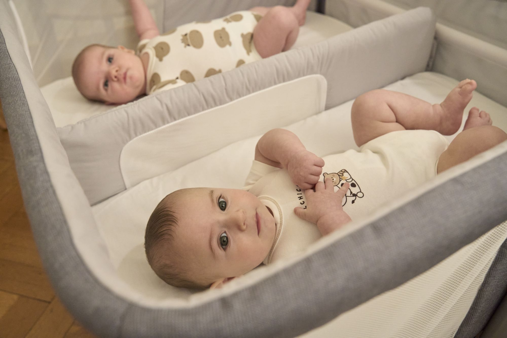 Колыбель Chicco Next2Me Twins Magnet Grey - фото 10