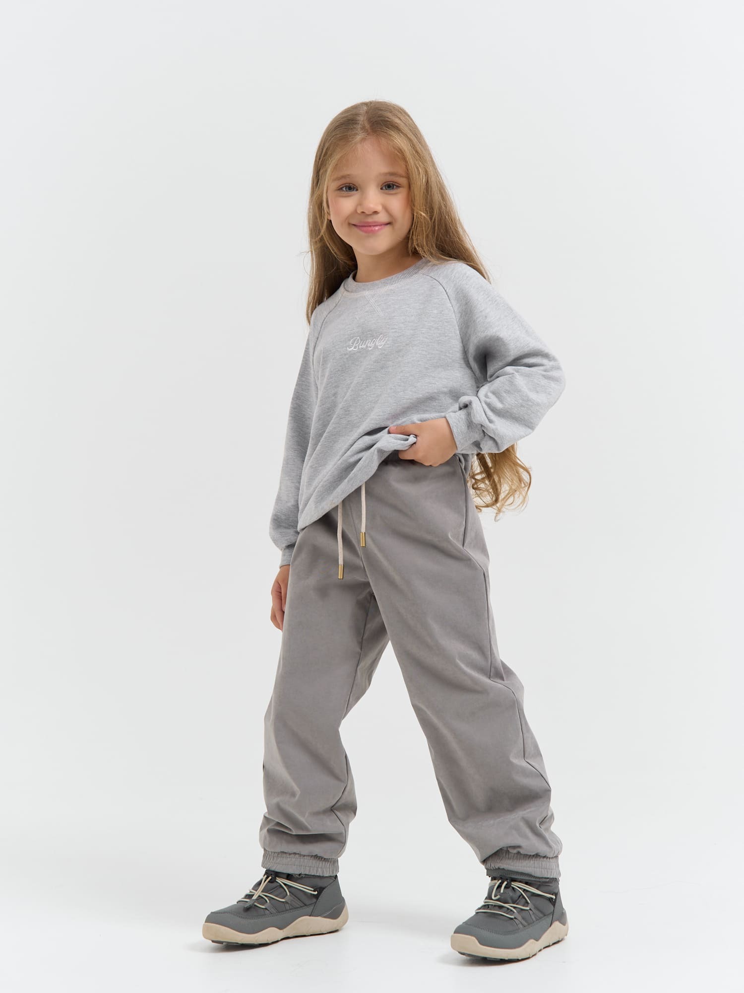 Брюки BUNGLY 1R7518/Пепел - фото 3