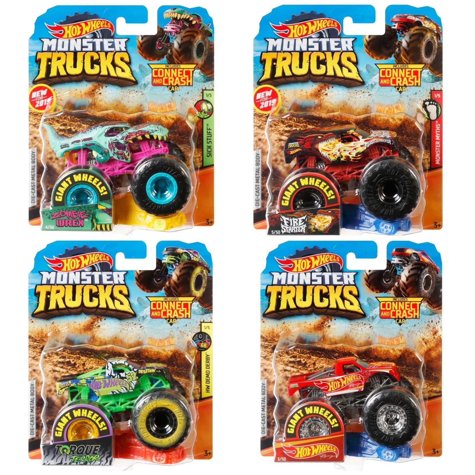 Автомобиль Hot Wheels Monster Trucks 1:64 в ассортименте FYJ44 - фото 2