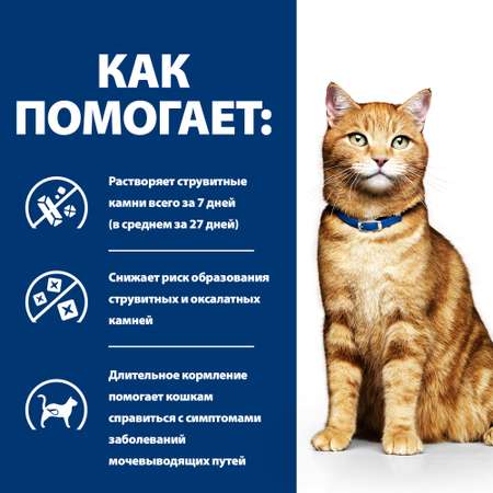 Корм для кошек HILLS 85г Prescription Diet c/d Multicare Urinary Care для МКБ с лососем пауч