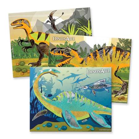 Набор для творчества DinosArt аппликация
