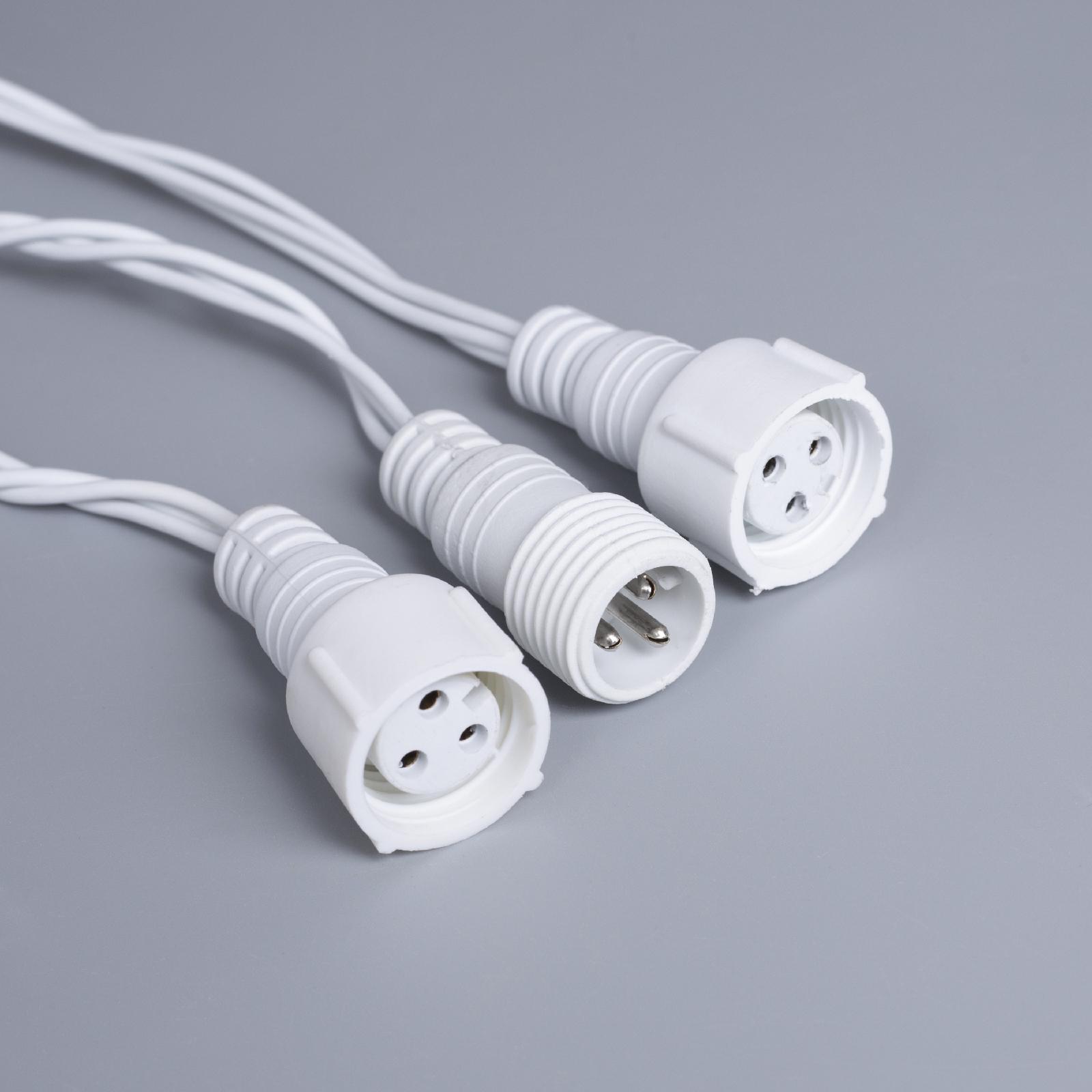 Гирлянда Luazon «Нить» 10 м умс белая нить 100 led свечение мульти 220в - фото 7