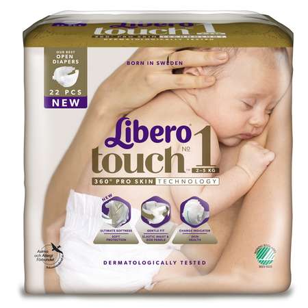 Подгузники Libero 1 (2-5 кг) 22 шт.