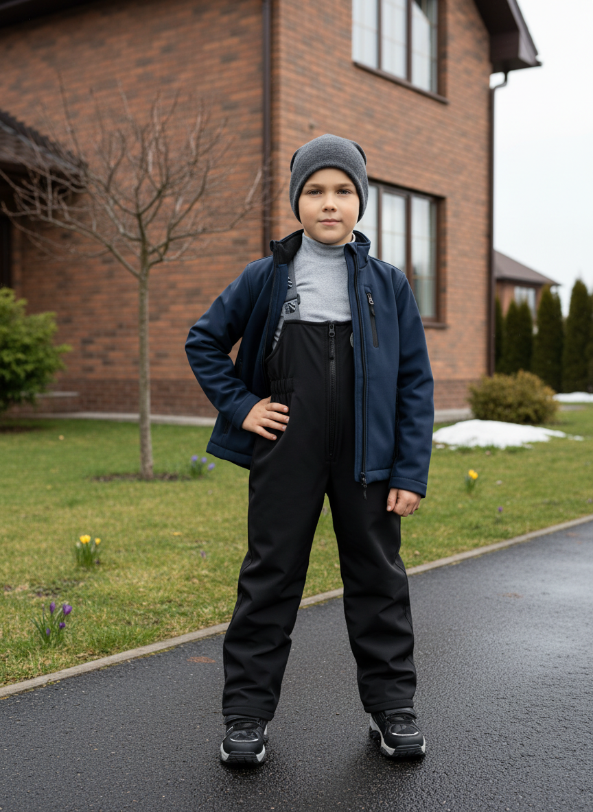 Полукомбинезон Arctic kids 60-021 черный - фото 3