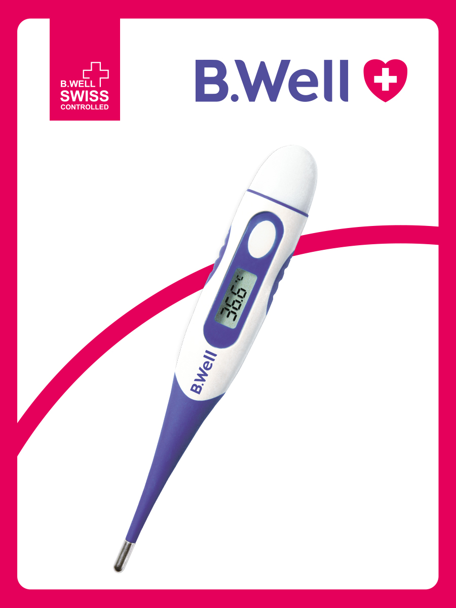 Изображение товара Электронный медицинский термометр WT-04 B.Well с гибким наконечником