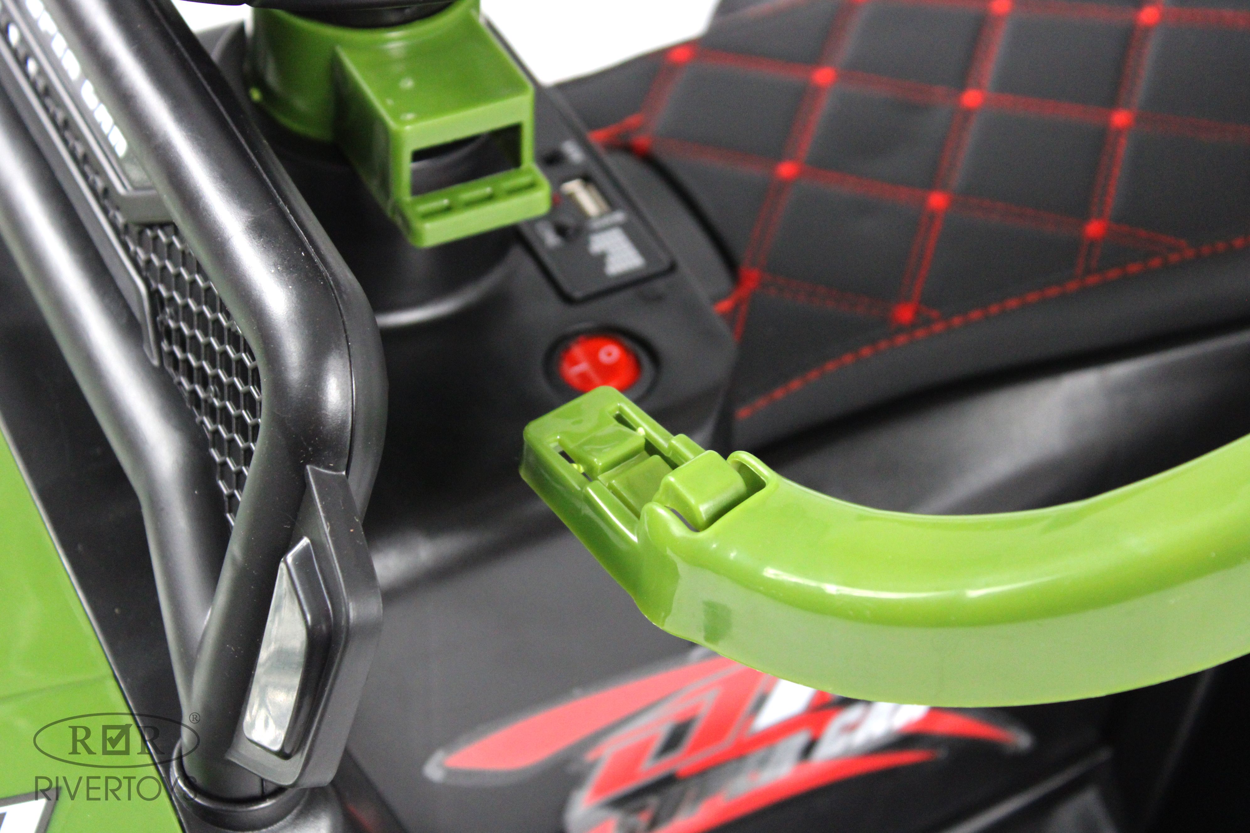 Электромобиль RIVERTOYS G005GG-GREEN С пультом ДУ - фото 8