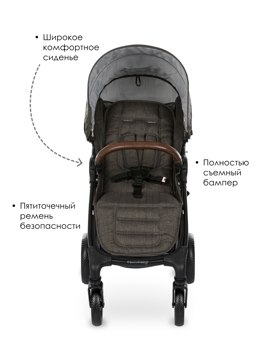 Коляска прогулочная Valco baby Snap 4 серый - фото 5